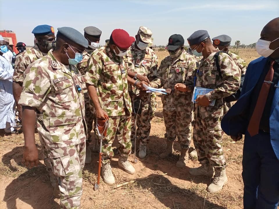 ANTI-BANDITRY OPERATIONS RECEIVE BOOST AS CAS INSPECTS PROPOSED SITE OF NAF FORWARD OPERATING BASE IN FUNTUA, KATSINA STATE