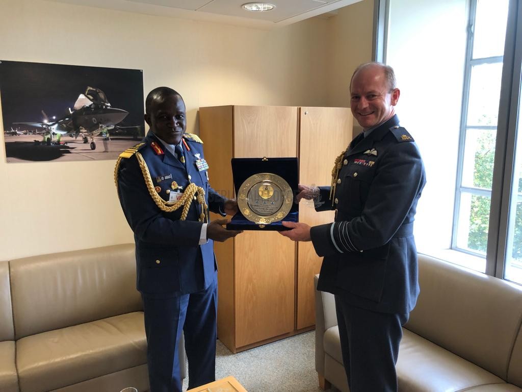 AIR MARSHAL AMAO PAYS COURTESY CALL ON RAF CAS, SEEKS IMPROVED COOPERATION WITH ROYAL AIR FORCE