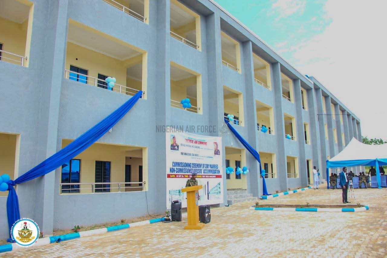 BETTER HOMES, STRONGER FORCE: NAF COMMISSIONS 30-FLAT RESIDENTIAL FACILITY IN MAKURDI