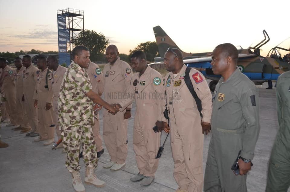 OPERATION RATTLE SNAKE: CAS WELCOMES NAF AIR TASK FORCE PILOTS FROM PRE-DUSK MISSION IN MAIDUGURI