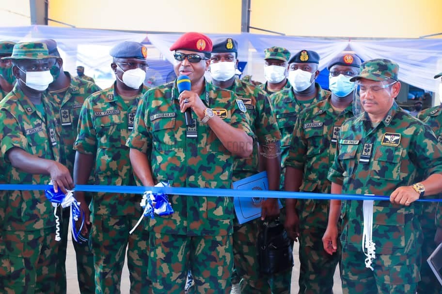 NAF SUCCESSFULLY REACTIVATES 12 OPERATIONAL SUPPORT EQUIPMENT AS CAS COMMISSIONS PROJECTS, DELIVERS STRATEGIC LEADERSHIP LECTURE TO PARTICIPANTS OF COURSE 6 AFWC MAKURDI