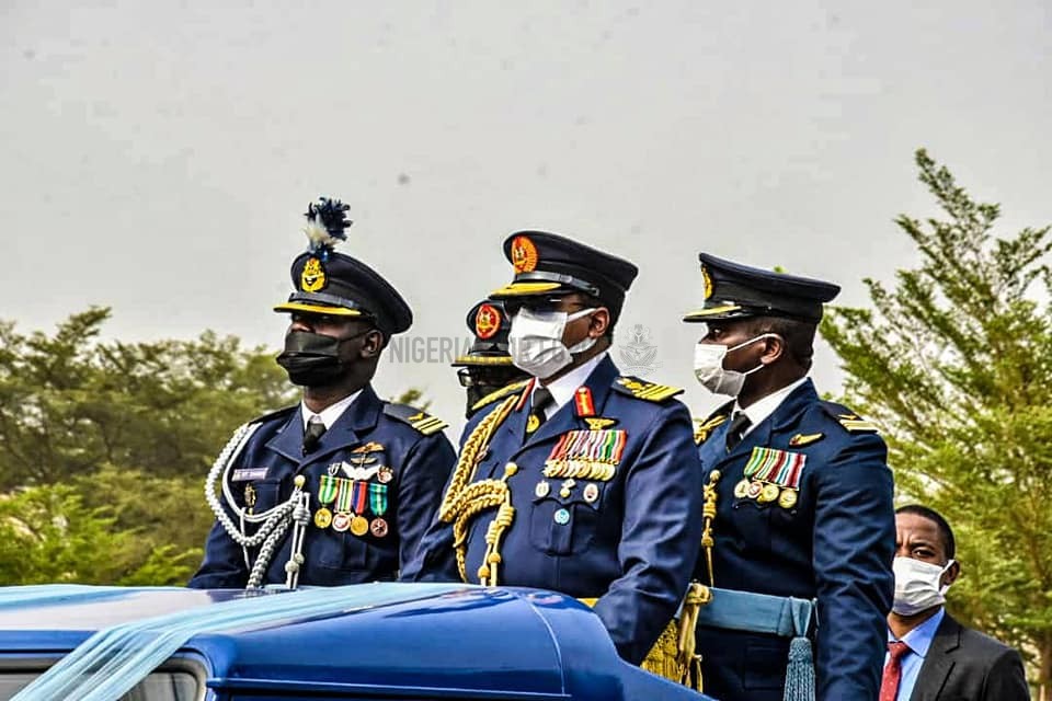 NAF HOLDS FLY-OUT PARADE IN HONOUR OF IMMEDIATE PAST CHIEF OF THE AIR STAFF, AIR MARSHAL SADIQUE ABUBAKAR